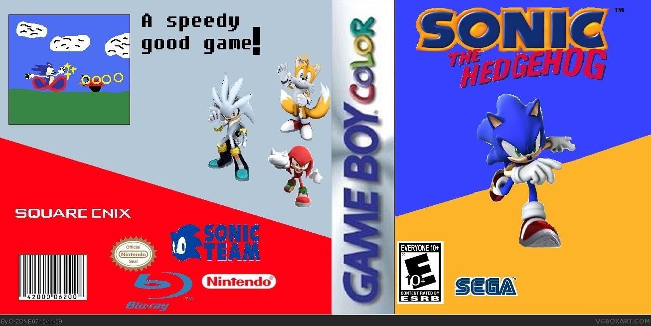 Sonic the hedgehog box cover