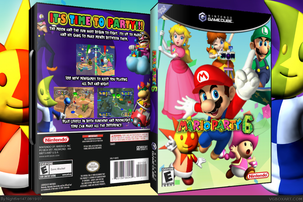 Mario Party 6 box cover