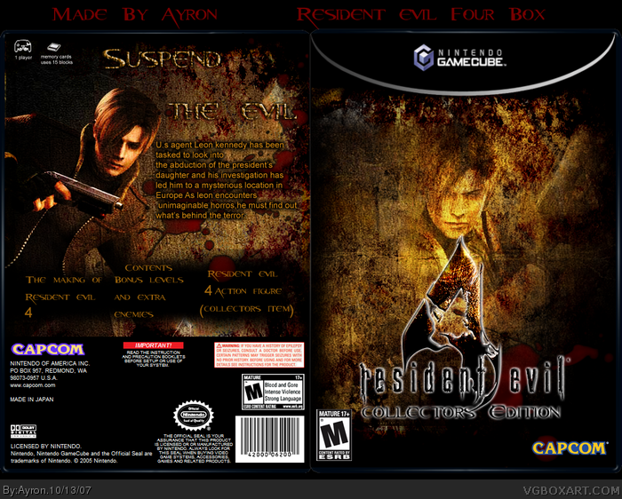 Resident Evil 4 Collector's Edition box art cover