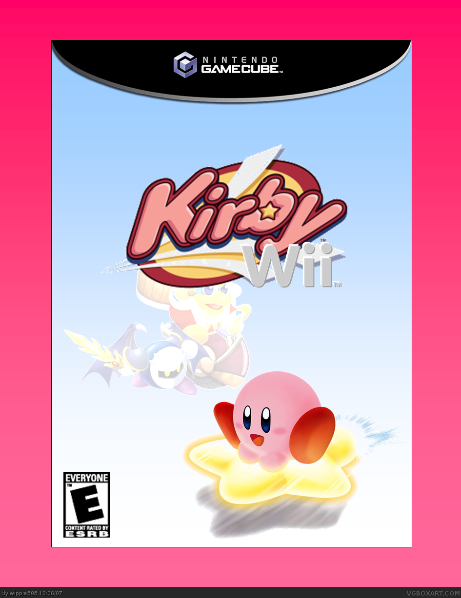 Kirby Wii box cover