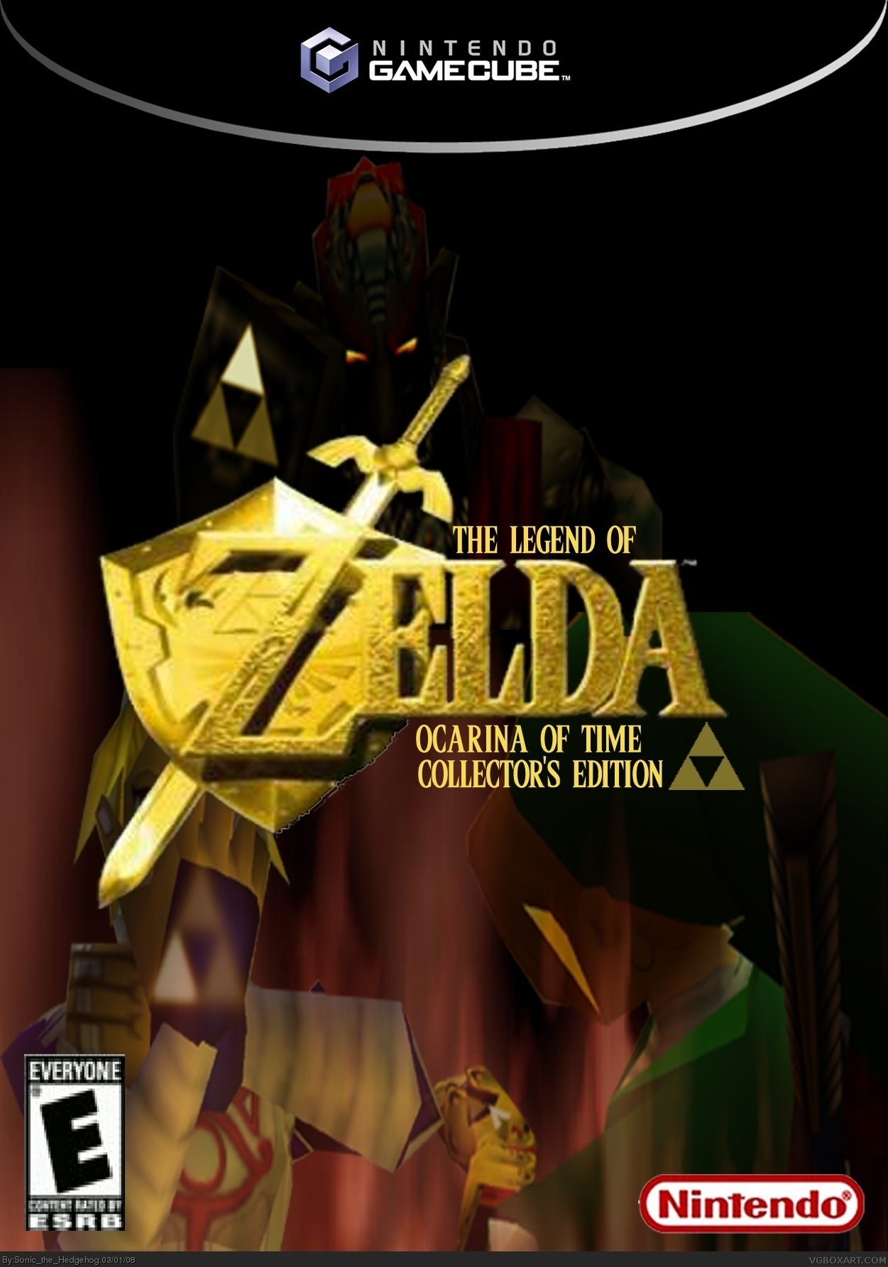 The Legend of Zelda: Ocarina of Time Collector's Edition box cover