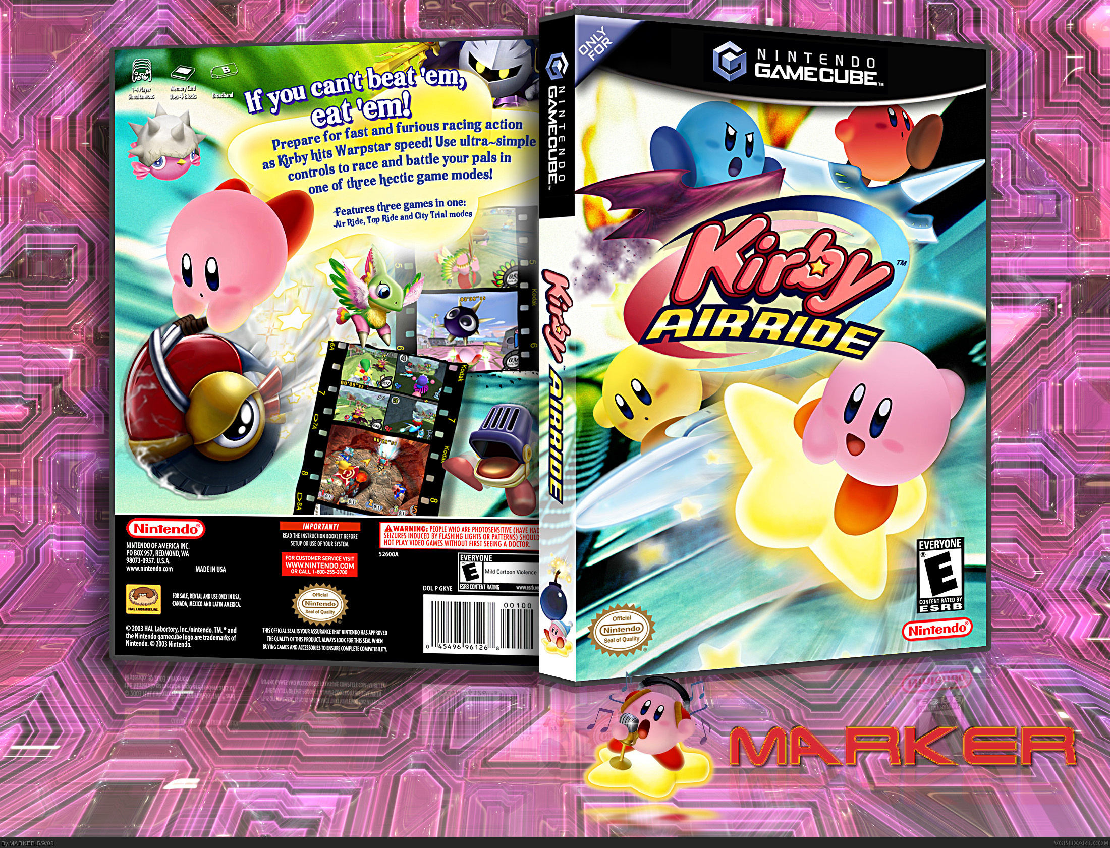Kirby Air Ride box cover