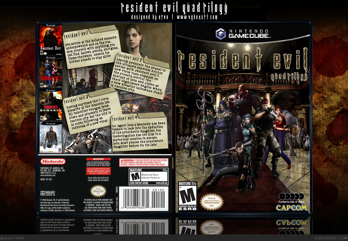 Resident Evil Quadrilogy box cover