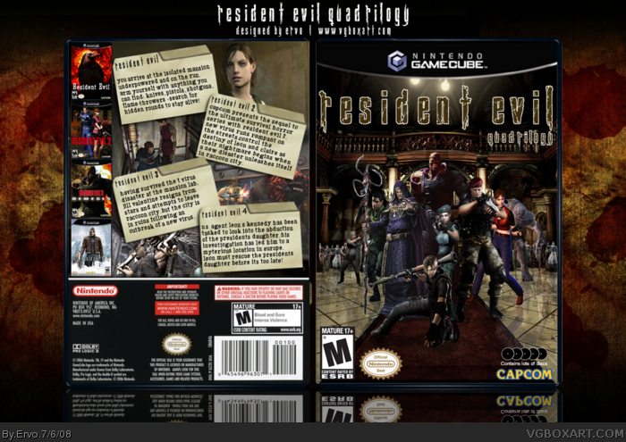 Resident Evil Quadrilogy box art cover