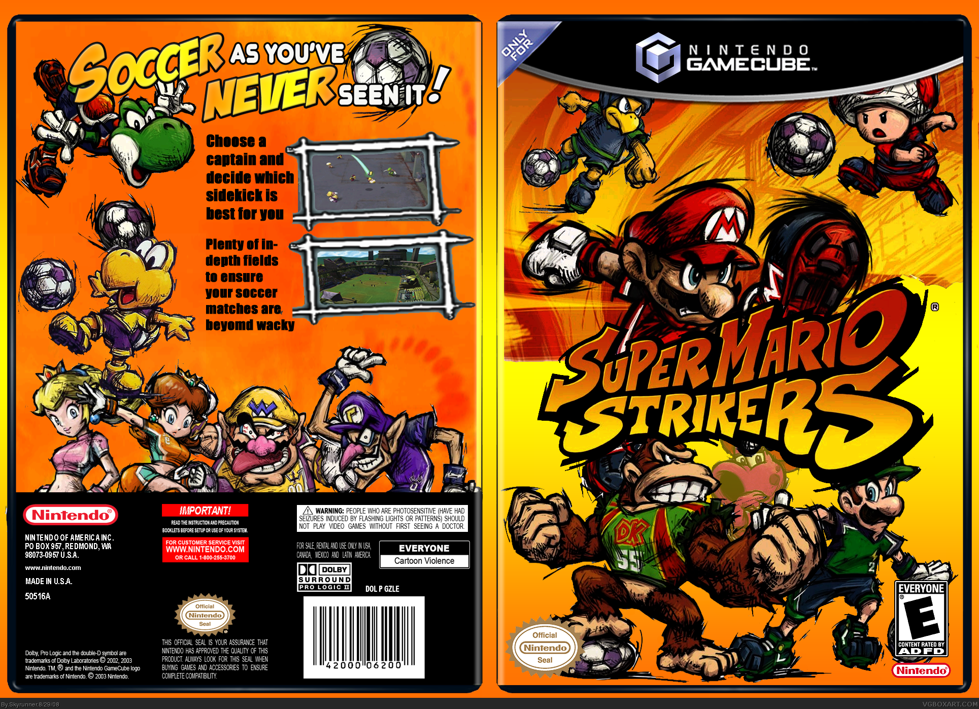 Super Mario Strikers box cover