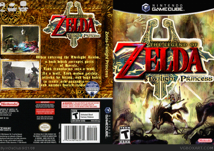 Legend of Zelda Twilight Princess box art cover