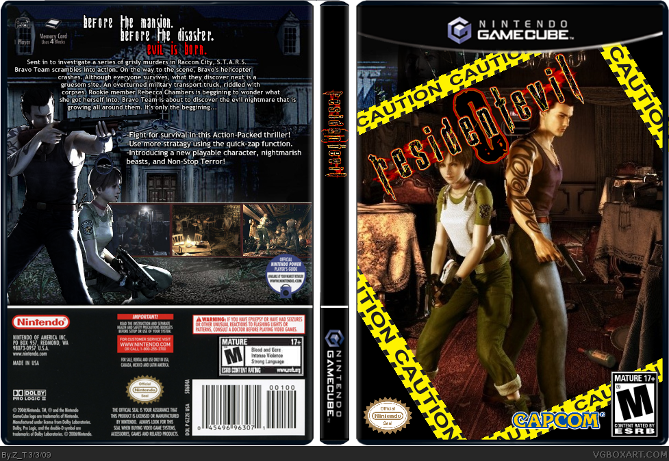 Resident Evil 0 box cover