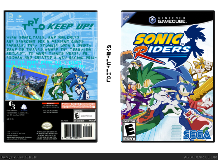 Sonic Riders box art cover