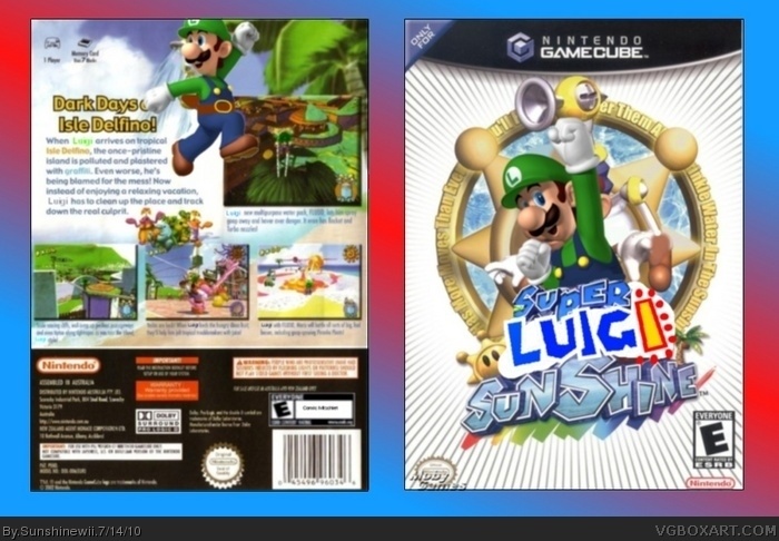 Super Luigi Sunshine box art cover
