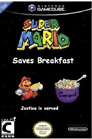 Super Mario Saves Breakfast box cover
