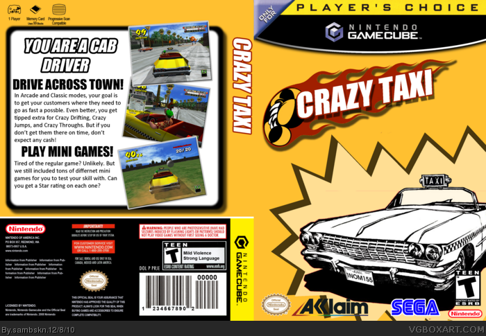 Crazy Taxi box art cover