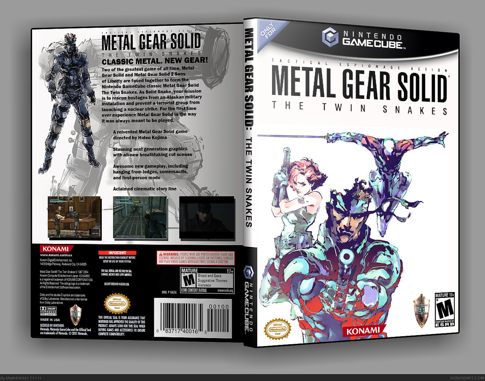 Metal Gear Solid: The Twin Snakes box cover