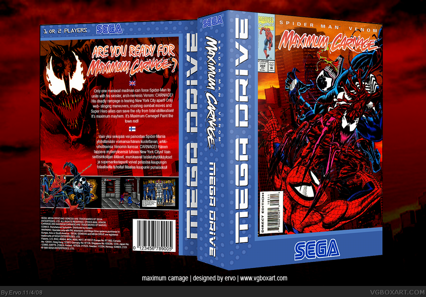 Spider-Man and Venom: Maximum Carnage box cover