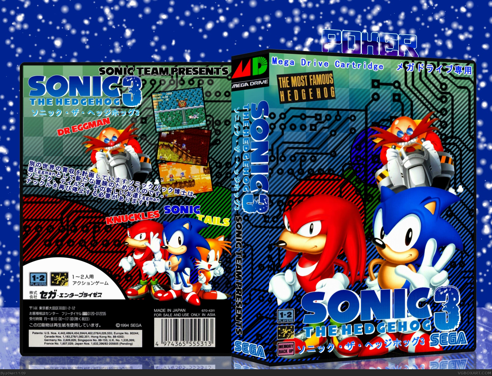 Sonic the Hedgehog 3 box cover
