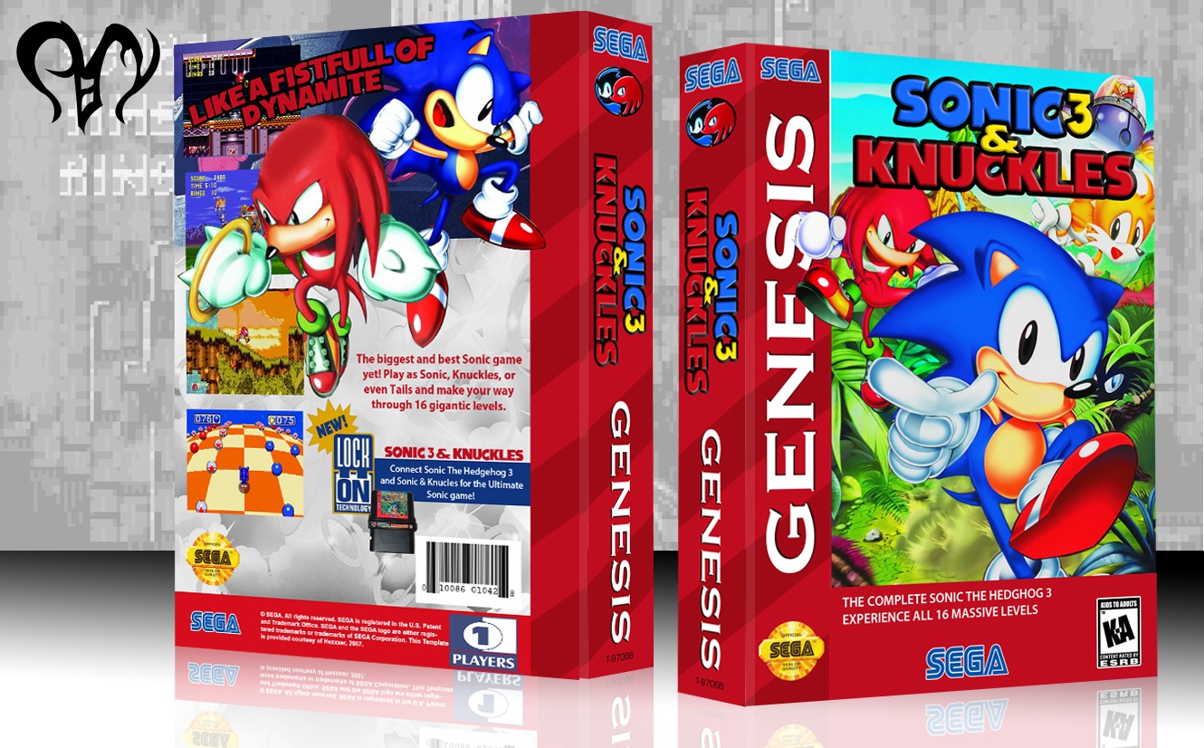 Sonic The Hedgehog 3 & Knuckles box cover