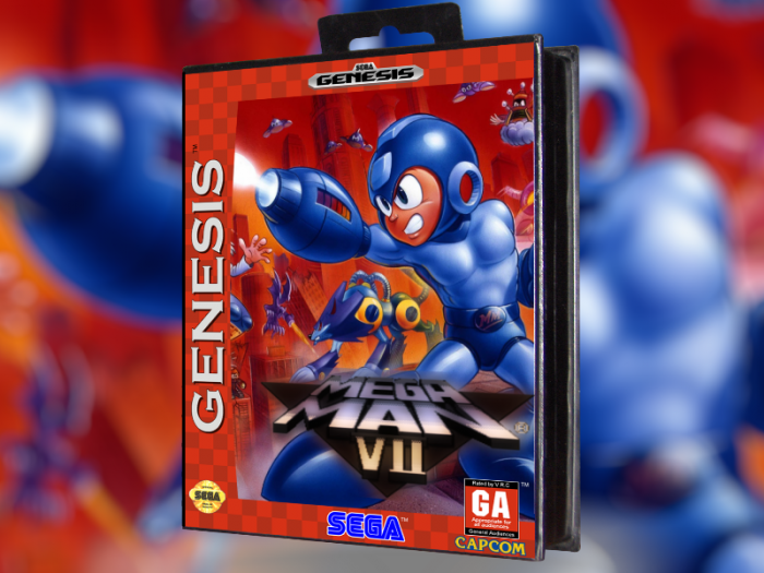 Mega Man 7 box art cover