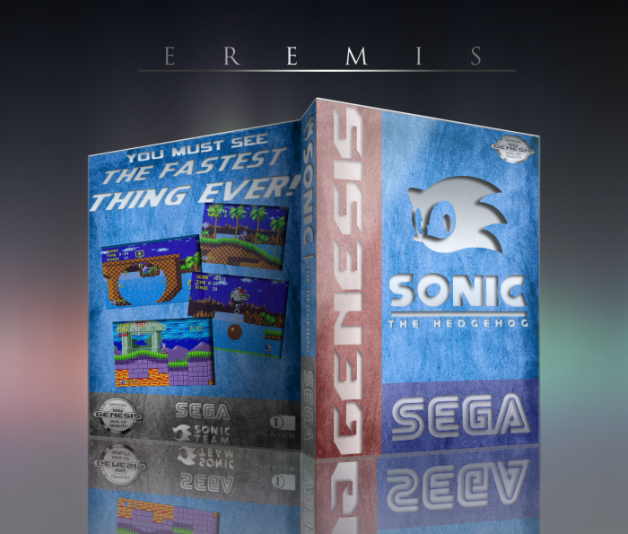 Sonic the Hedgehog 1 box art cover