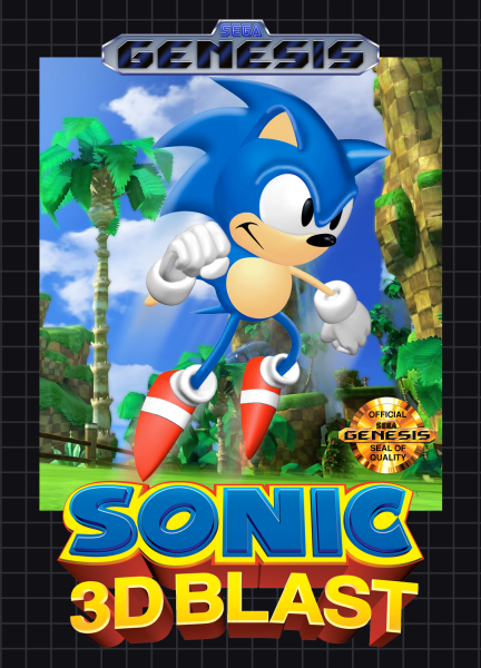 Sonic 3D Blast box art cover