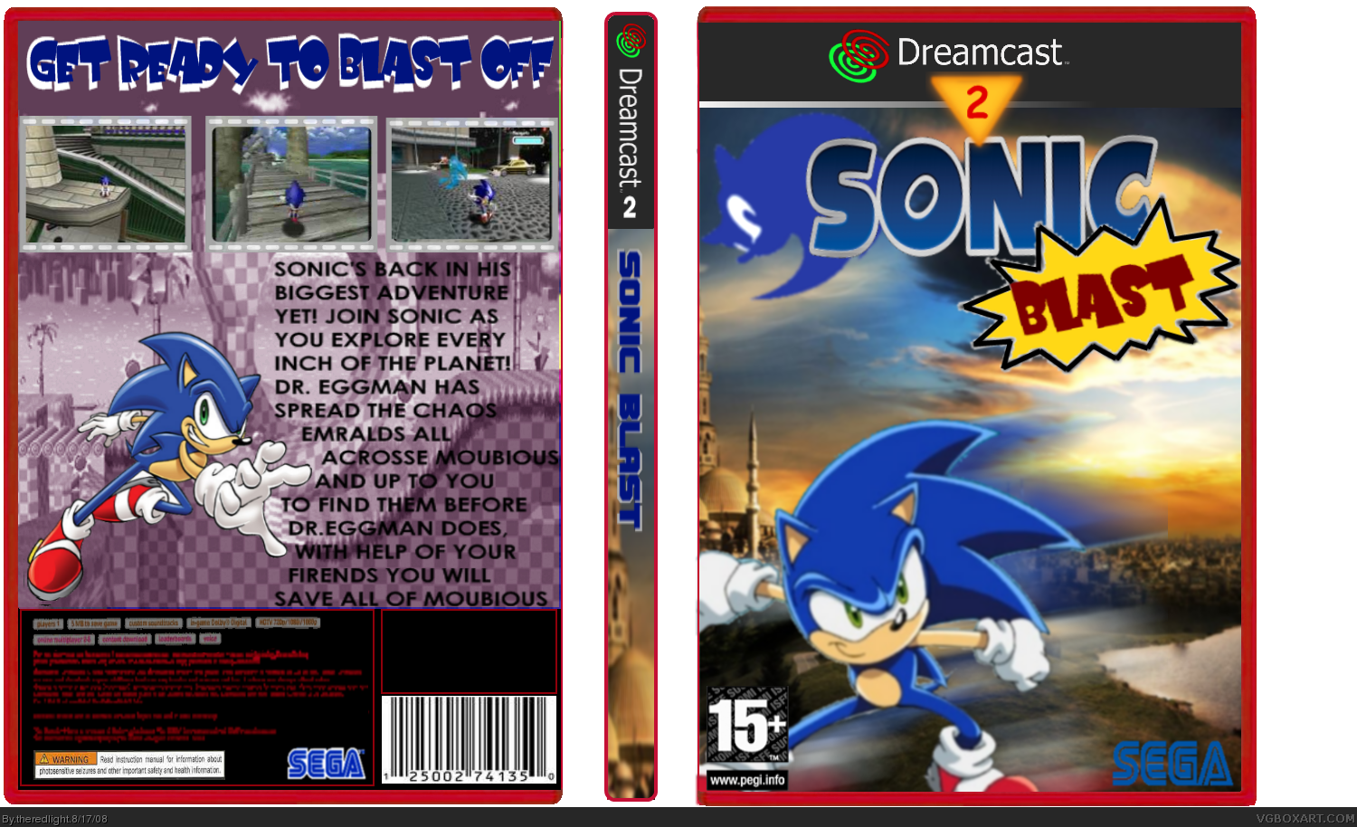 Dreamcast 2:Sonic Blast box cover