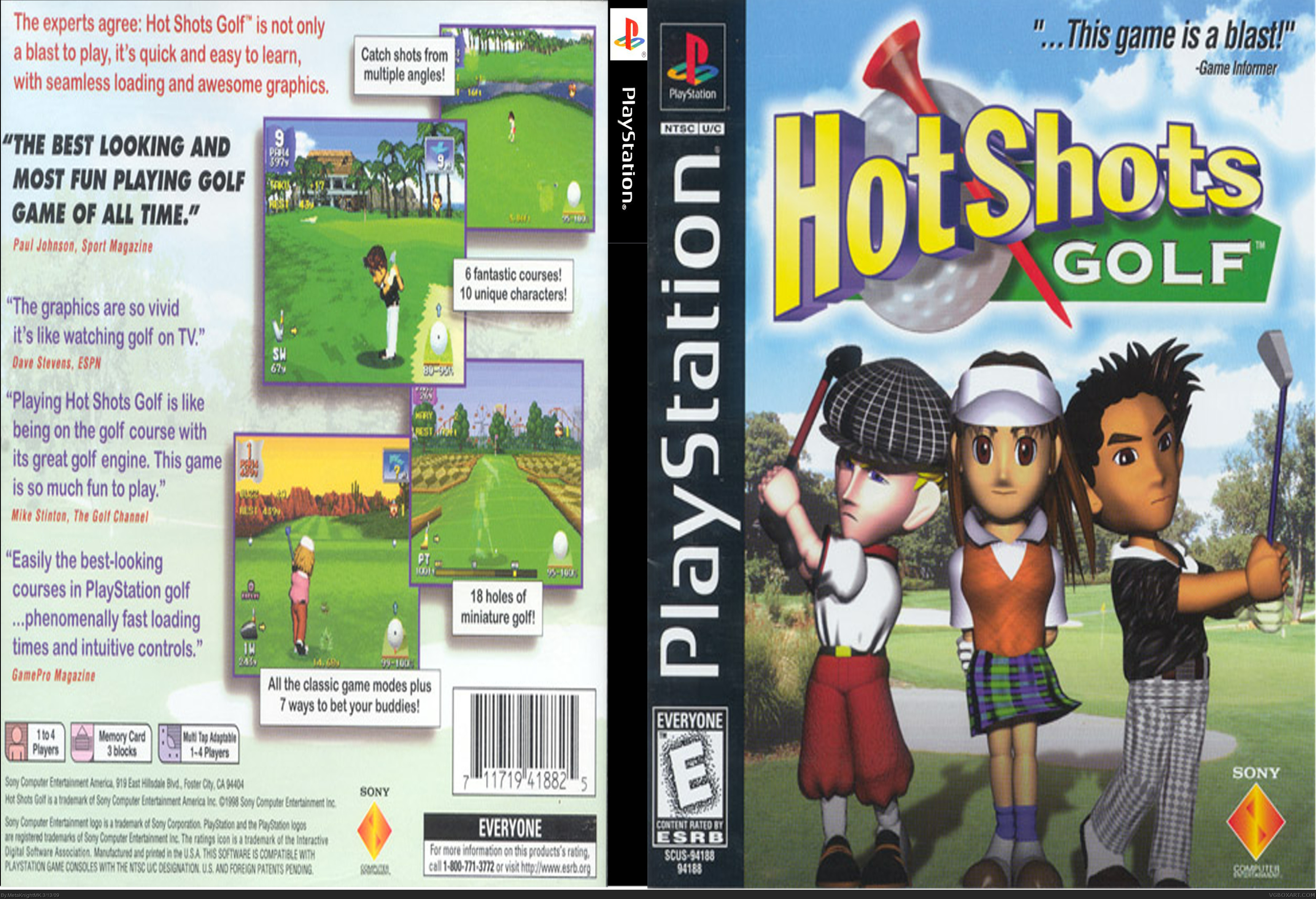 Hot Shots Golf box cover