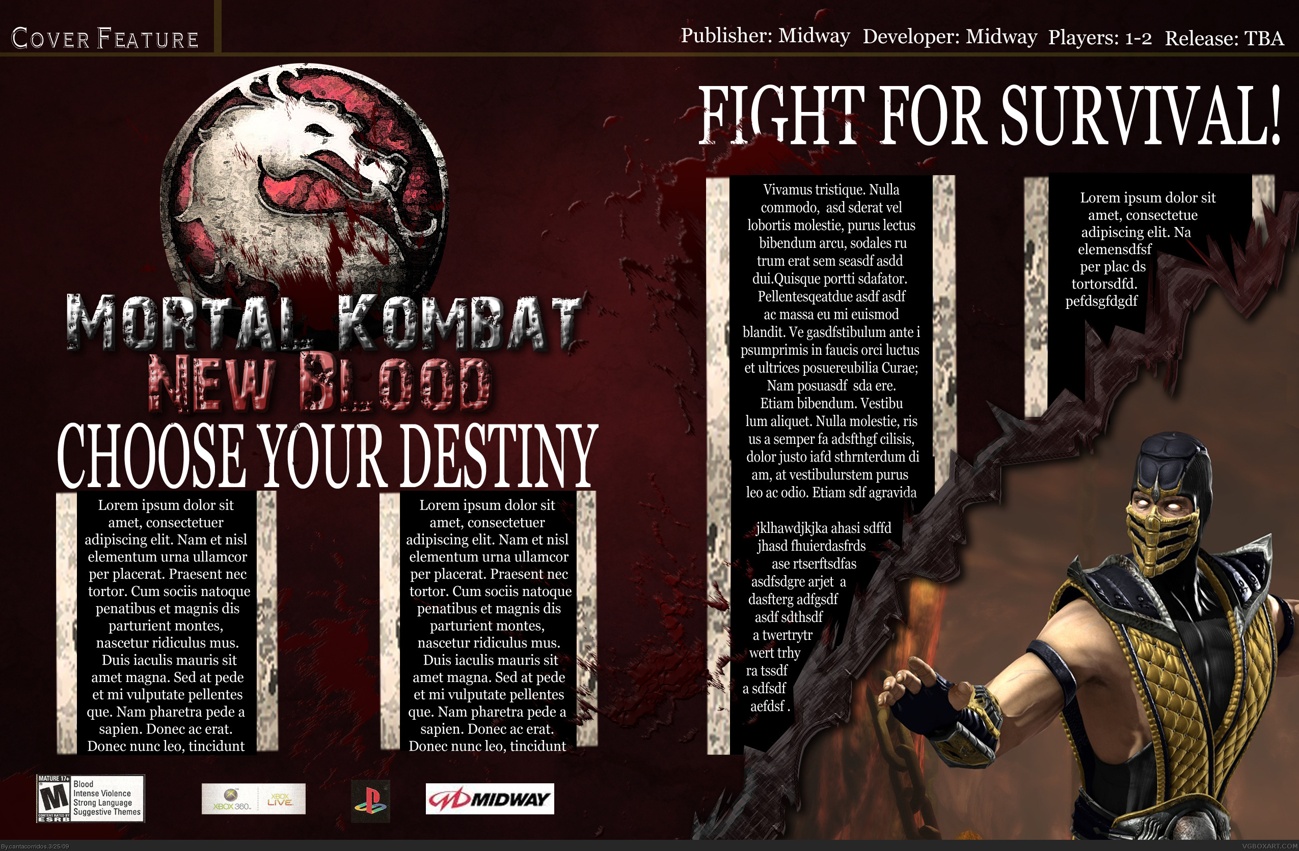 Mortal Kombat: New Blood box cover