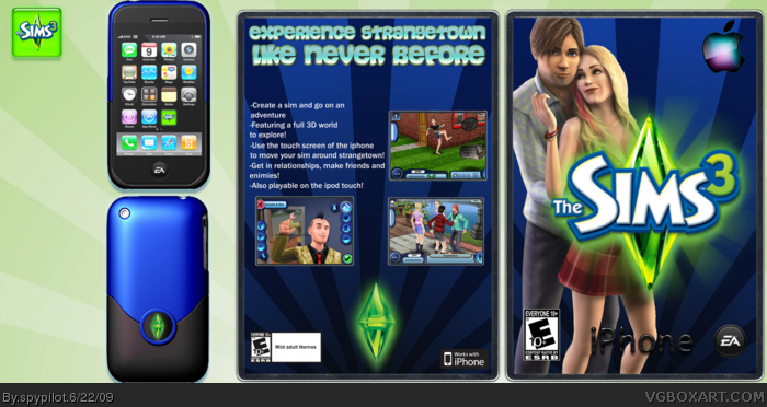 The Sims 3: iPhone Bundle box art cover
