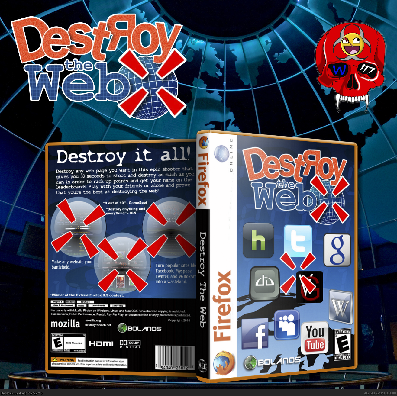 Destroy The Web box cover