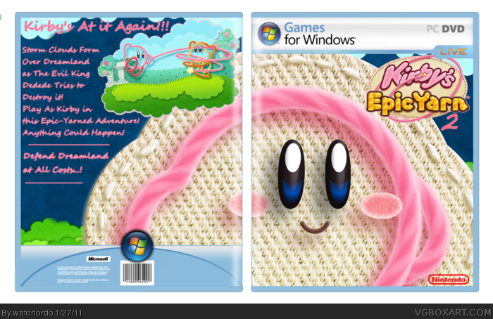 Kirby's Epic Yarn 2 box art cover