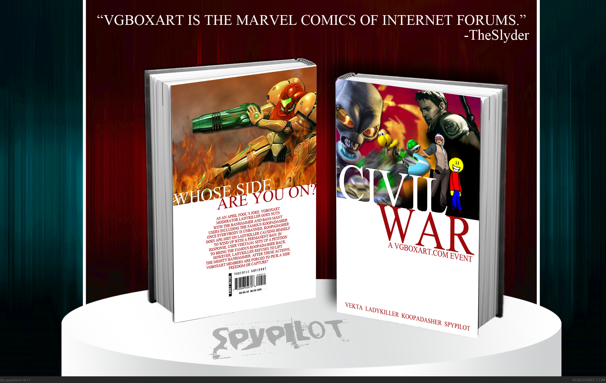CIVIL WAR: A Vgboxart.com Event box cover