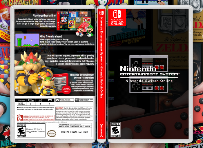 Nintendo Entertainment System - Online box art cover