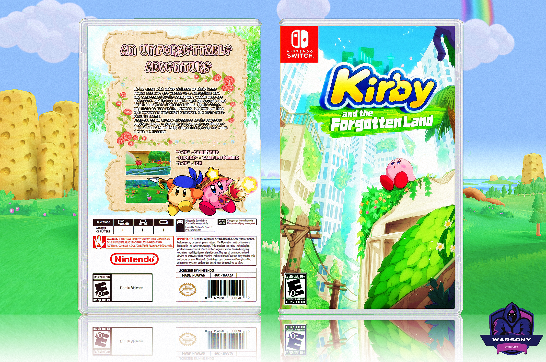 Kirby and the Forgotten Land box cover