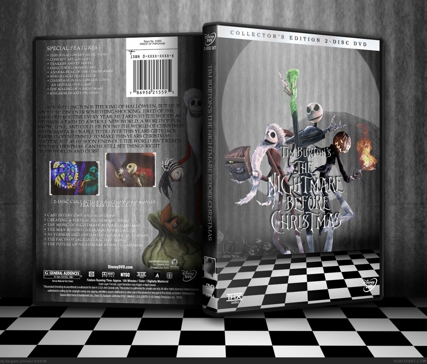 Tim Burton's Nightmare Before Chirstmas box cover