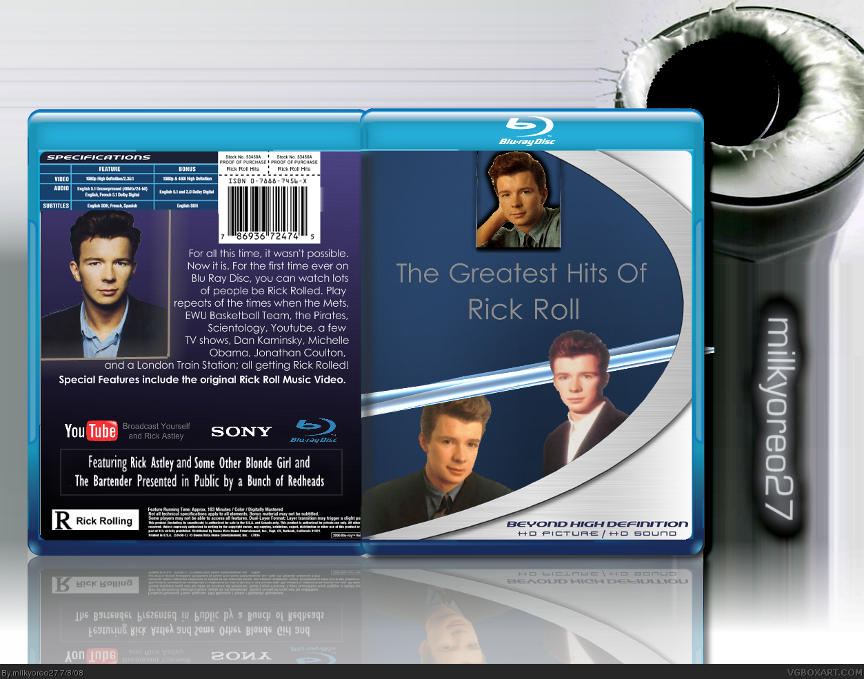 Greatest Hits of Rick Roll box cover