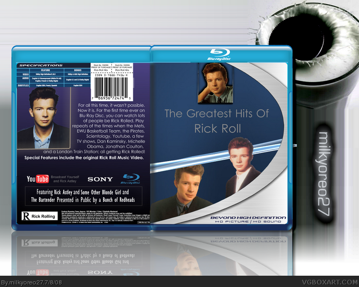Greatest Hits of Rick Roll box art cover