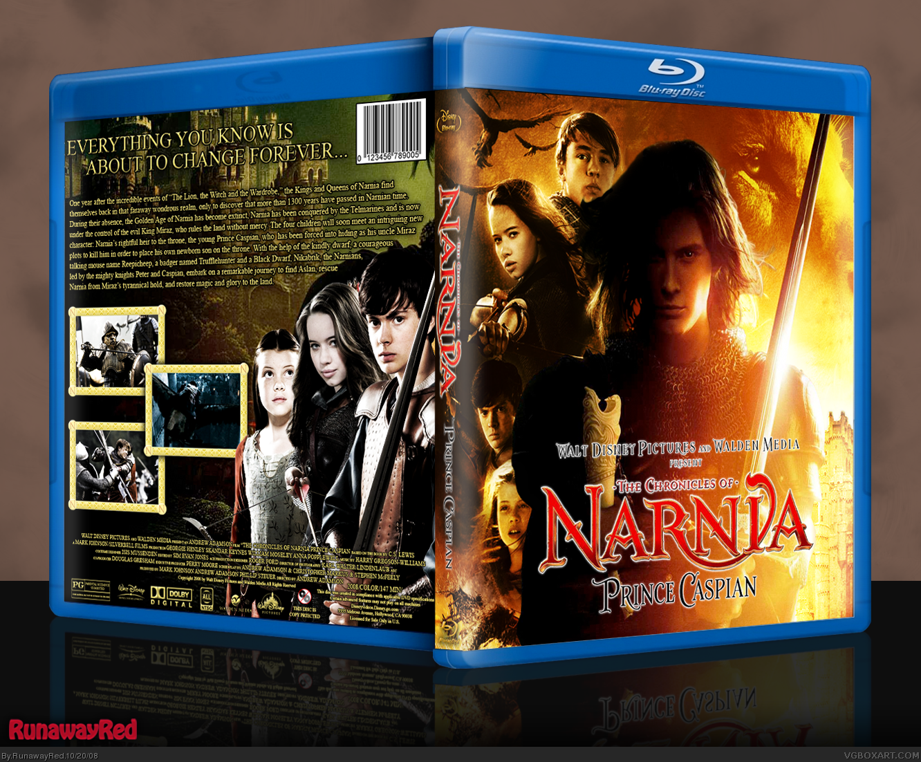 The Chronicles Of Narnia: Prince Caspian box cover