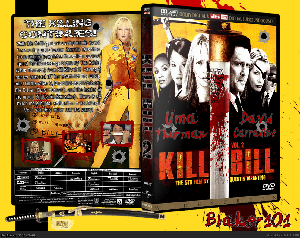 Kill Bill Vol. 2 box cover