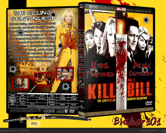 Kill Bill Vol. 2 box art cover