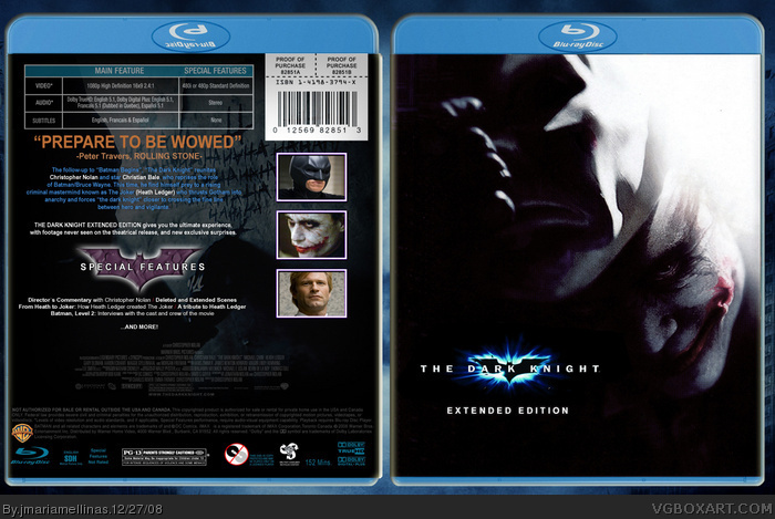 The Dark Knight Extended Edition box art cover