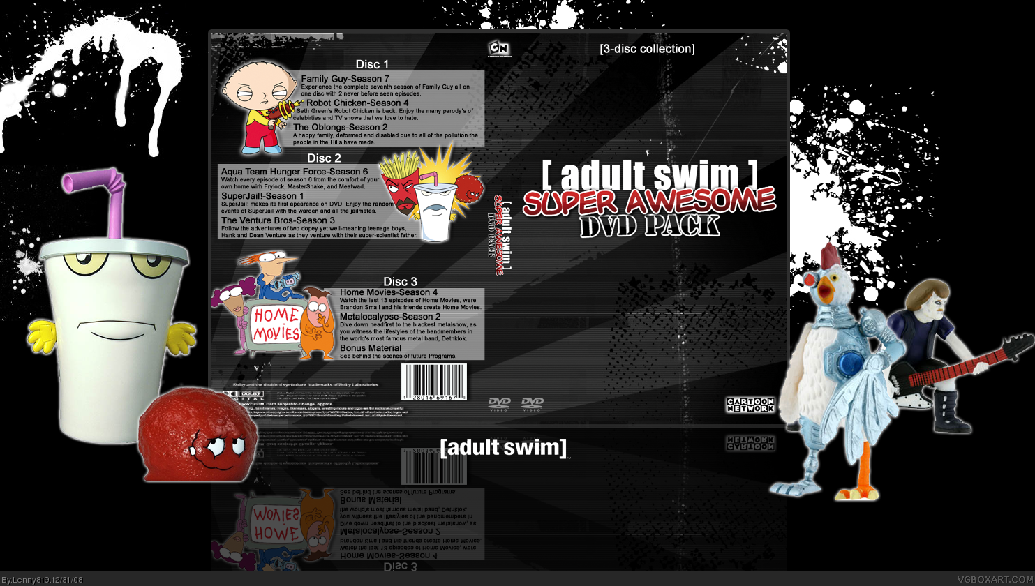Adult Swim Super Awsome DVD Pack box cover