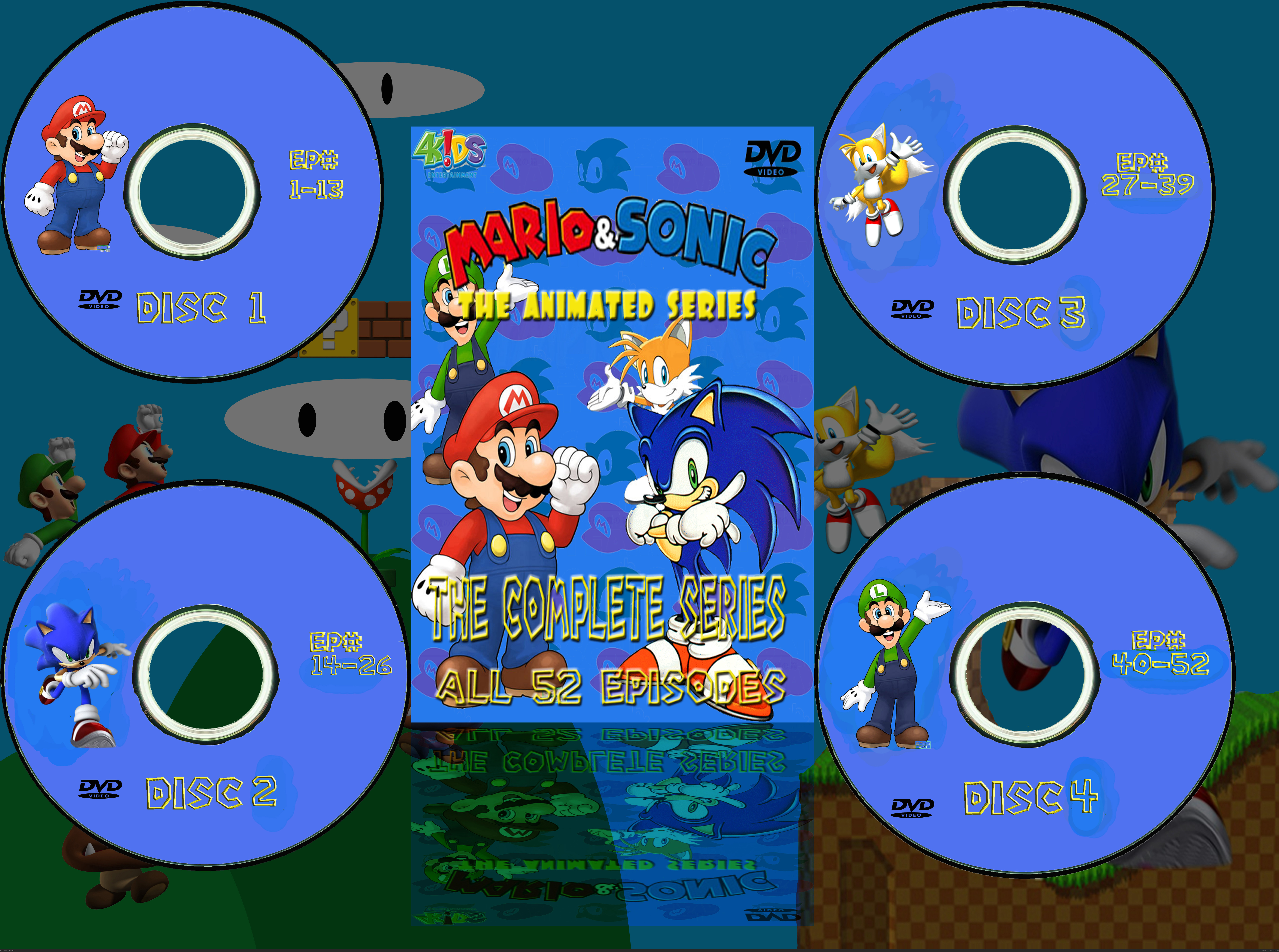 Mario and Sonic The Animated Series DVD Box Set box cover