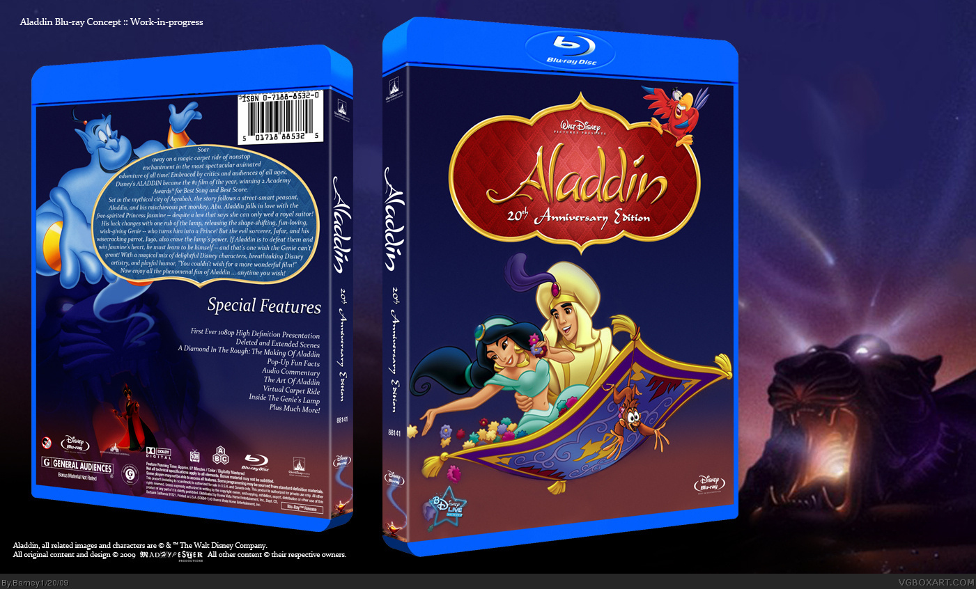 Aladdin (Blu-ray) box cover