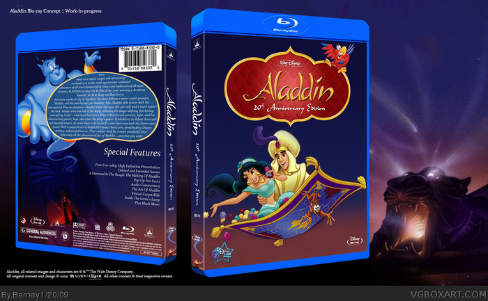Aladdin (Blu-ray) box art cover