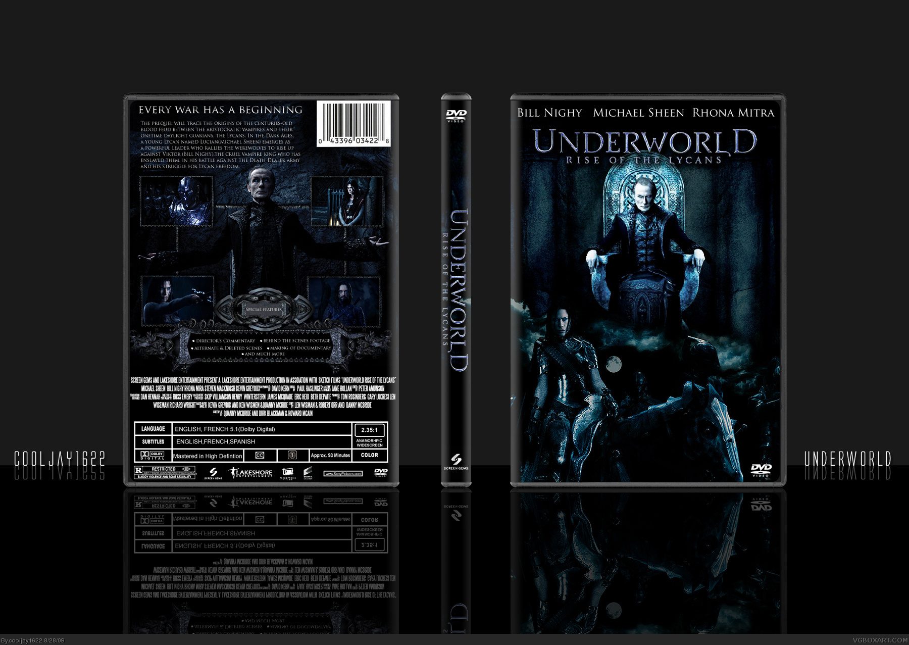 Underworld: Rise of the Lycans box cover