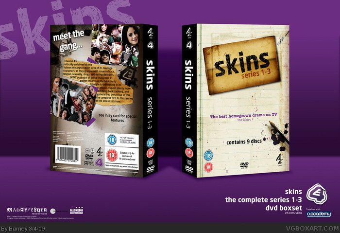 Skins - Complete Series 1-3 box art cover