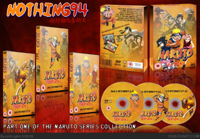 Naruto Season 1 box art cover