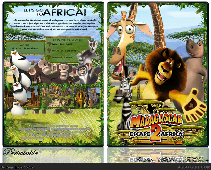 Madagascar 2: Escape 2 Africa box art cover