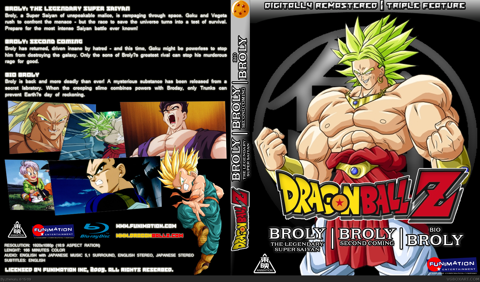 Dragon Ball Z: Broly Triple Feature [Blu-Ray] box cover