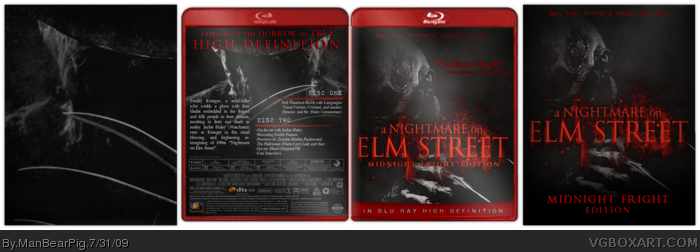 A Nightmare on Elm Street: Midnight Fright Edition box art cover