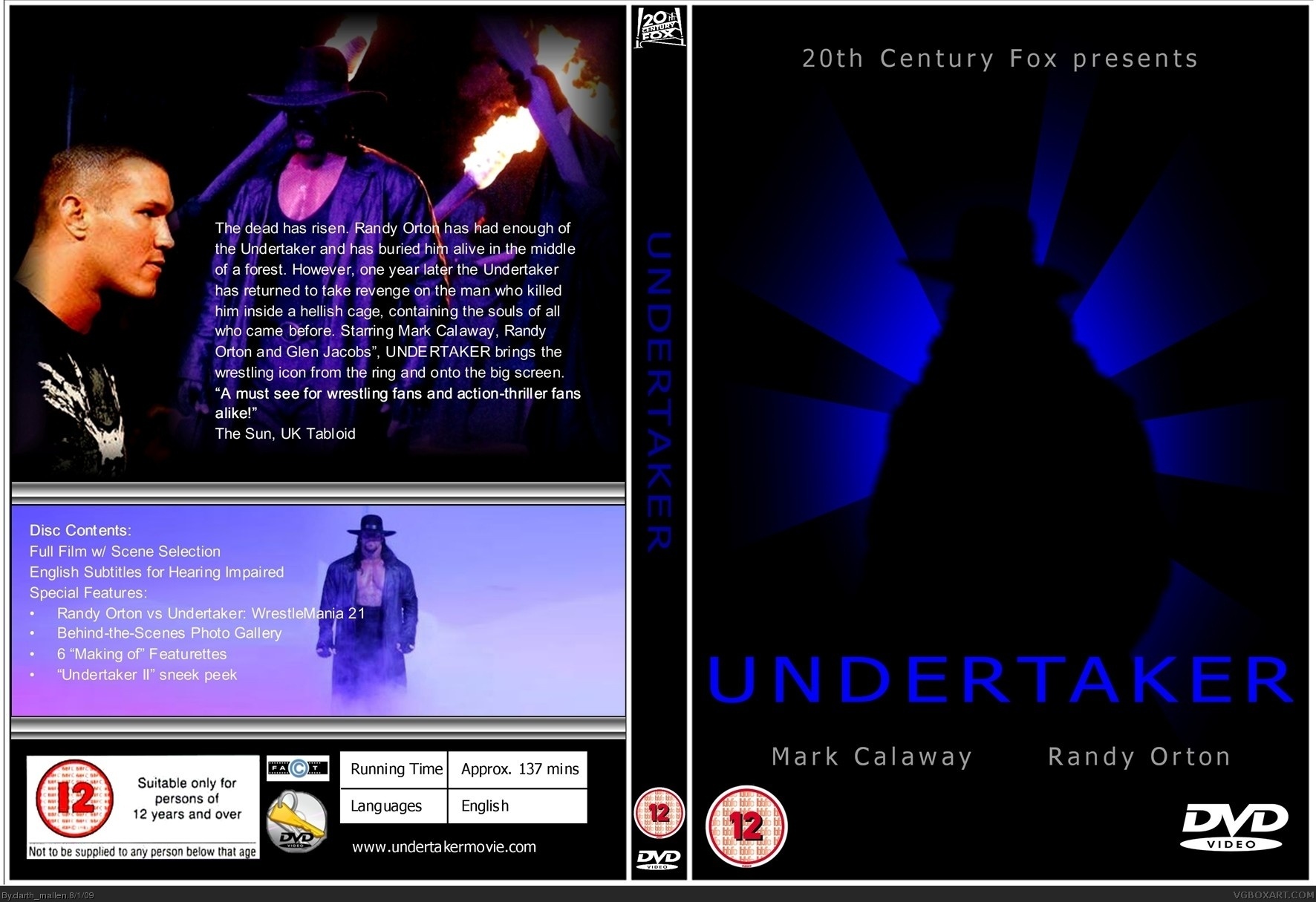 Undertaker: The Movie box cover