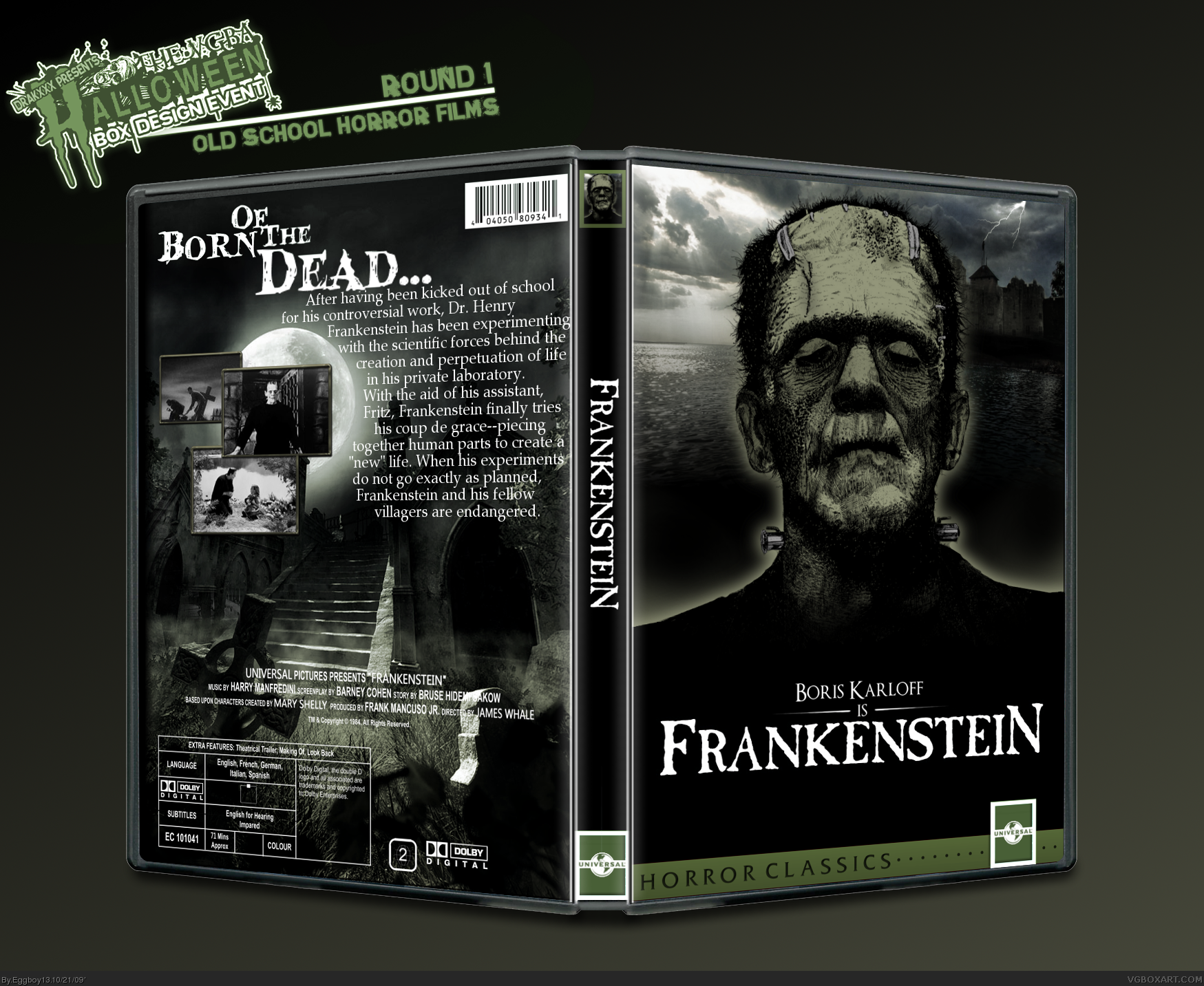 Frankenstein box cover
